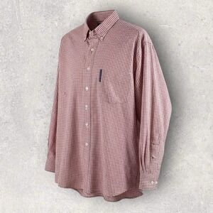 Y2K Vintage Abercrombie & Fitch The Big Shirt Red White Check Men's Large